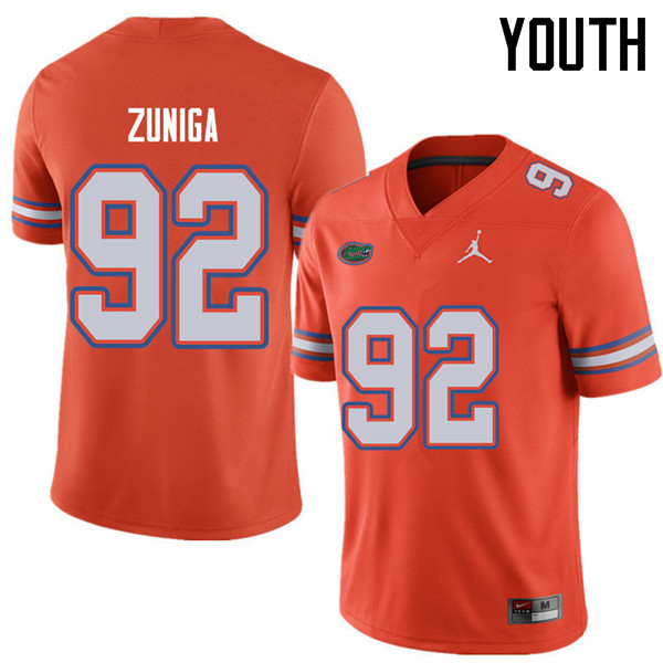 Jordan Brand Youth #92 Jabari Zuniga Florida Gators College Football Jerseys Sale-Orange